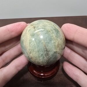 Aquamarine Crystal Sphere #D